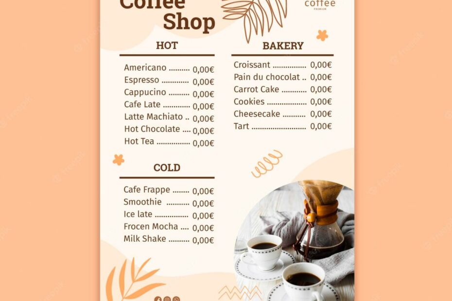 Coffee Menu Template Vectors & Illustrations For Free Download | Freepik